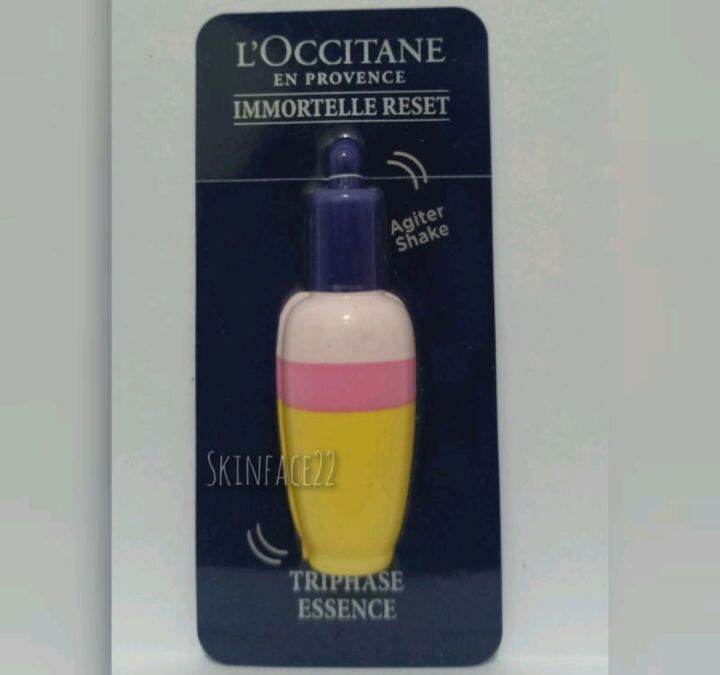 Skinface L'occitane Immortelle Reset Triphase Essence 2ml Lazada