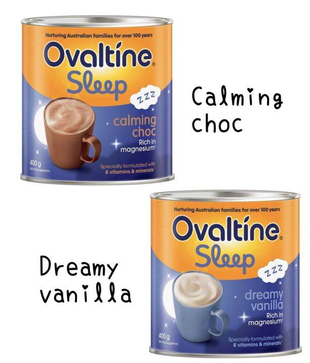 Ovaltine Sleep Chocolate/ Vanilla 400g Lazada
