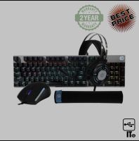 คีย์บอร์ดชุดเม้าส์ 4 IN 1 HP GM3000 BLACK Gaming Keyboard, Mouse, Headset and Mousepad ประกัน 2Y ชุดเมาคีย์บอร์ด เมาส์คีย์บอร์ด เมาส์ คีย์บอร์ด เม้าส์ คียบอร์ด Combo set