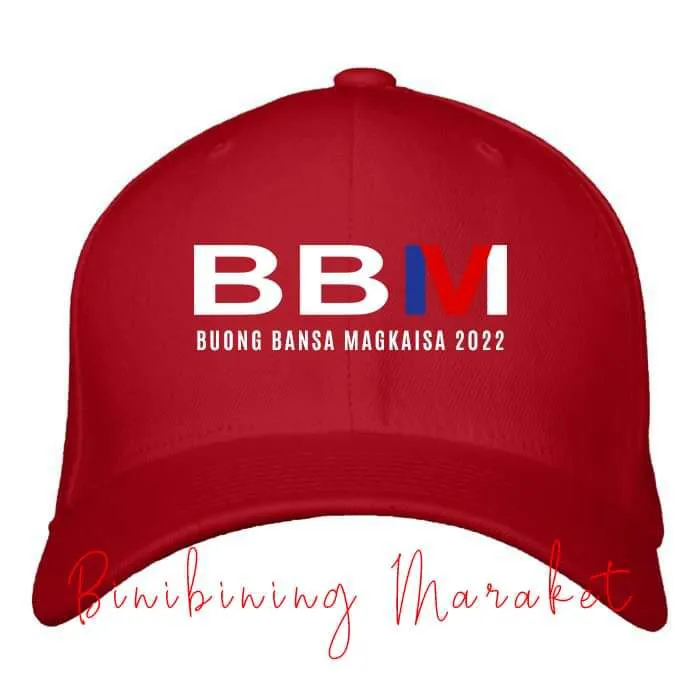 BBM Cap Hat Full Color RED High Quality Personalized Custom Print ...