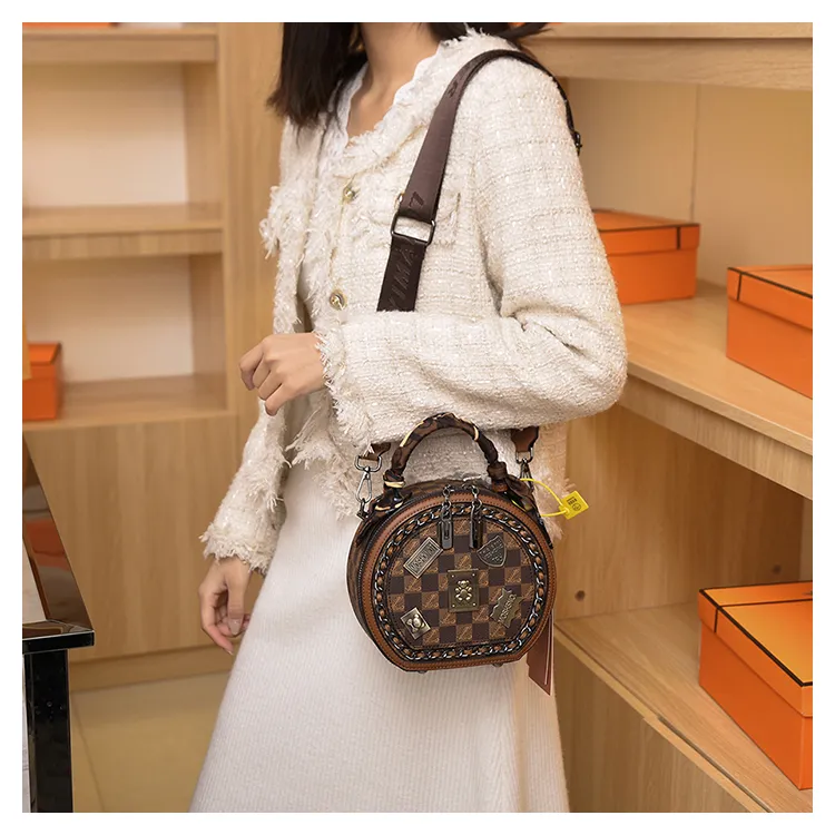 Pongl Circular Fashion Shoulder Bag Egg Shape Shoulder Strap