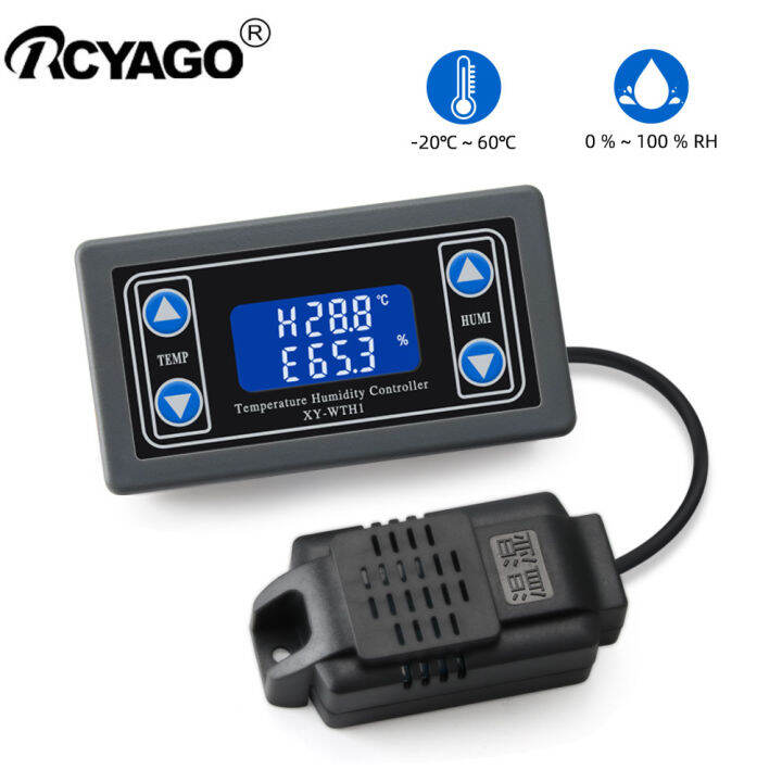 RCYAGO Digital 10A Thermostat Temperature And Humidity Controller DC 6 ...