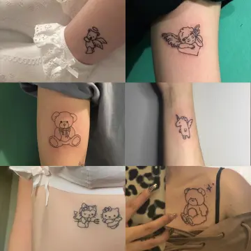 15 Sheets Cartoon Cute Small Temporary Tattoos For Kids Cute Love Children  Tattoo Sticker Women Body Finger Art Waterproof Tatoos Girls  Buy Online  at Best Price in KSA  Souq is