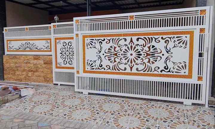 pagar besi plat cutting minimalis | Lazada Indonesia