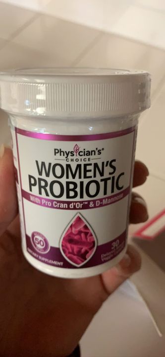 Probiotics for Women - 50 Billion CFU - 6 Diverse Strains For Women + Organic Prebiotics - Digestive, UT, &amp; Feminine Health Support - With D-Mannose &amp; Cranberry Extract - Womens Probiotic - 30ct
