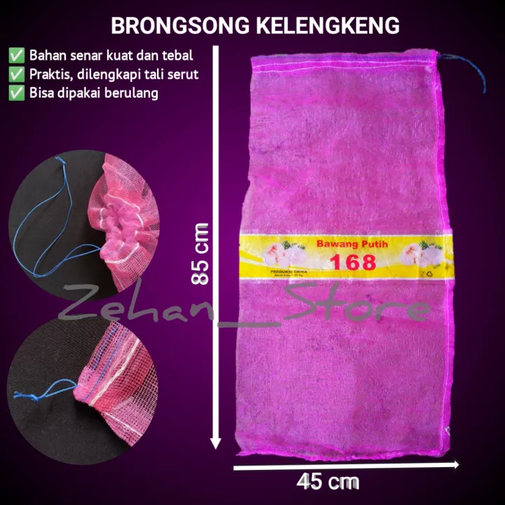 Brongsong Kelengkeng Pembungkus Buah Jaring Waring Karung Bawang