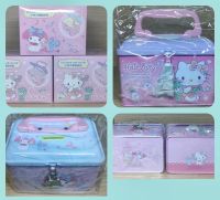 พร้อมส่งจากไทย ?กล่องออมสินเหล็ก Hello Kitty / My Melody น่ารัก ของแท้  SANRIO มีลายทั่วกล่อง พร้อมกุญแจล็อค ?