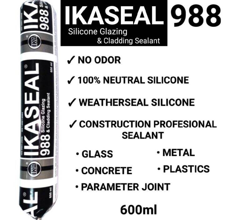 Lem Silikon Sosis Netral IKASEAL 988 Neutral Sausage Silicone Sealant