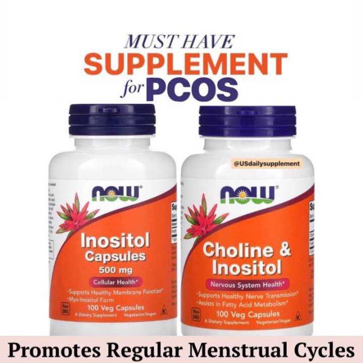 [ONHAND] Inositol NOW Choline and Inositol PCOS women’s health