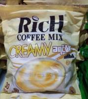 RicH COFFEE MIX CREAMY กาแฟริช ကော်ဖီ 30 ထုပ် (30ซอง)