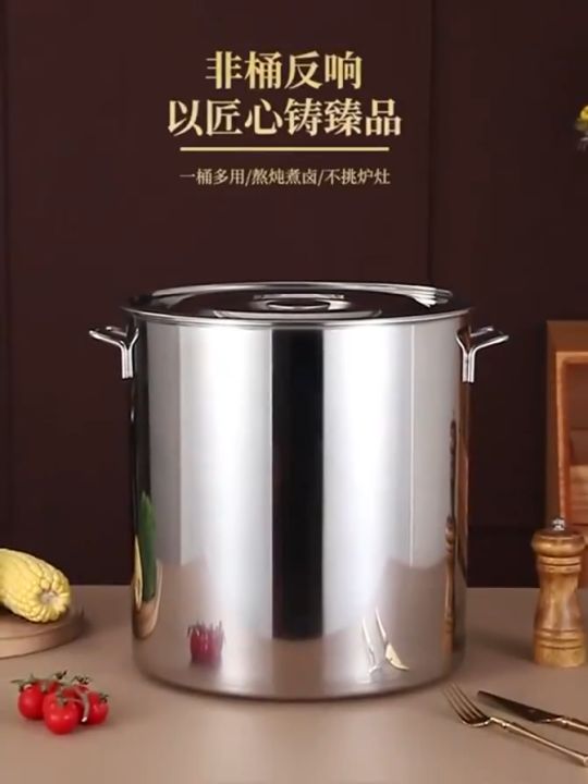 Large aluminium cooking pots (50kg rice)