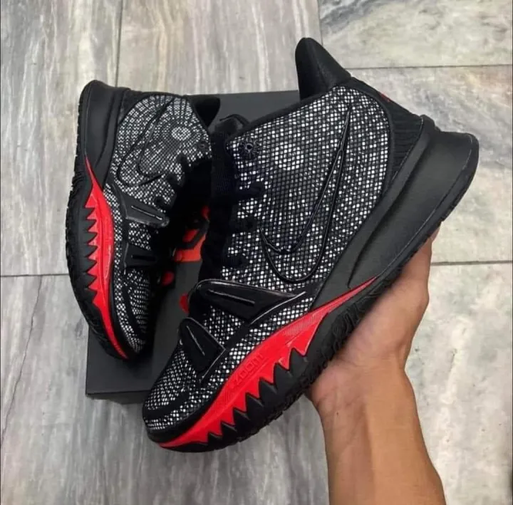 kyrie 7 black university red