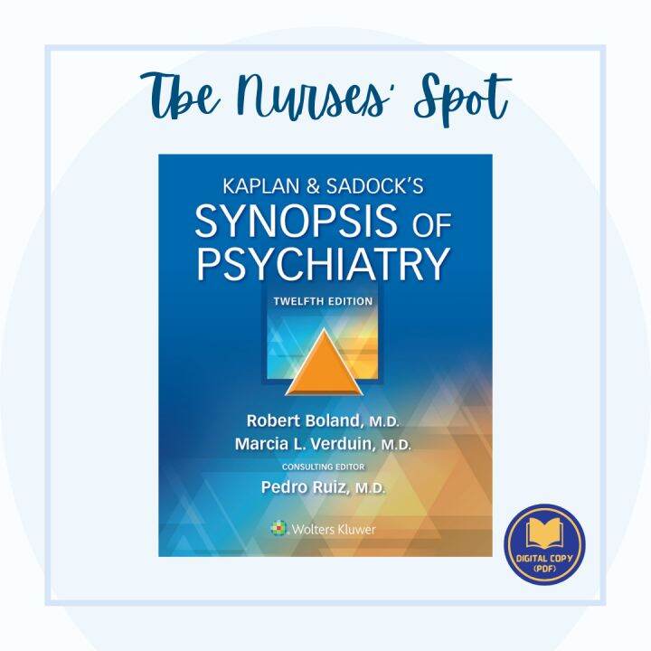 Kaplan & Sadock's Synopsis Of Psychiatry 12th Edition | Lazada PH