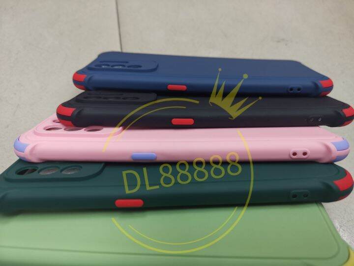 reno6z-พร้-อมส่งในไทย-เคสtpuนิ่มสีพื้นปุ่มสี-for-oppo-reno6z-5g-reno6-z-5g-reno-6z-5g-a95-4g-a95-5g-a95