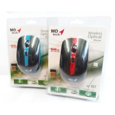 เมาส์ไร้สาย MD-Tech Wireless Optical Mouse RF-157 USB