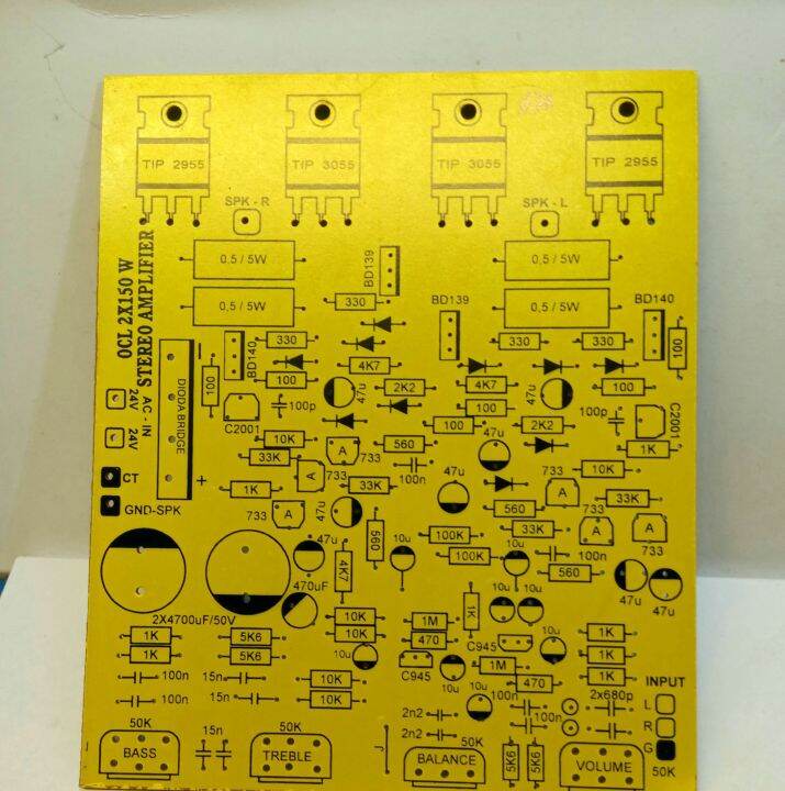 pcb power amplifier aktif speaker ocl 2x150 wat stereo | Lazada Indonesia