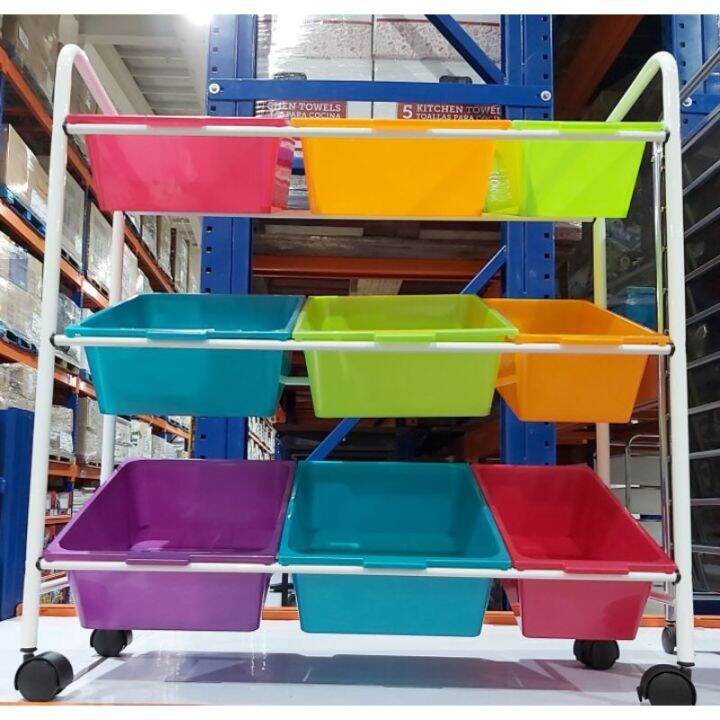 Seville MultiColor 9 Bin Storage Cart Lazada PH