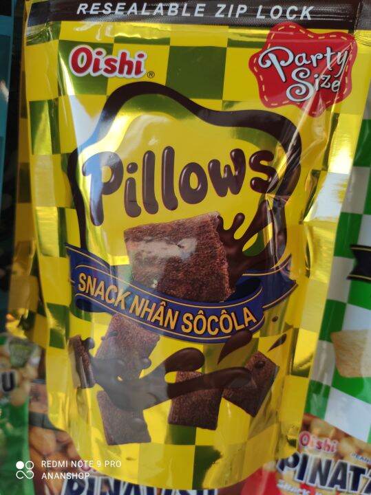 Snack Oishi Pillows nhân socola gói 85g, Party size Lazada.vn