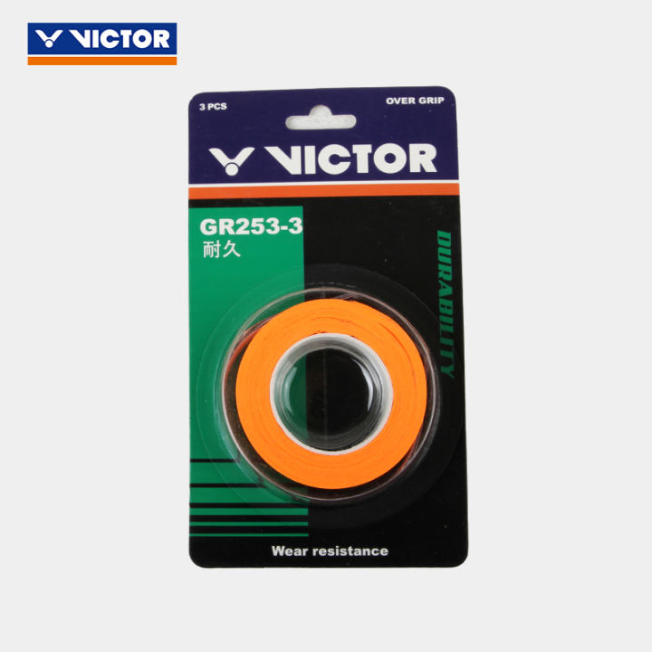 victor-ของแท้-victor-victor-victor-ไม้แบดมินตันยางมือสำหรับฝึกดูดซับเหงื่อ3แพ็คประเภททนทาน-gr253-3