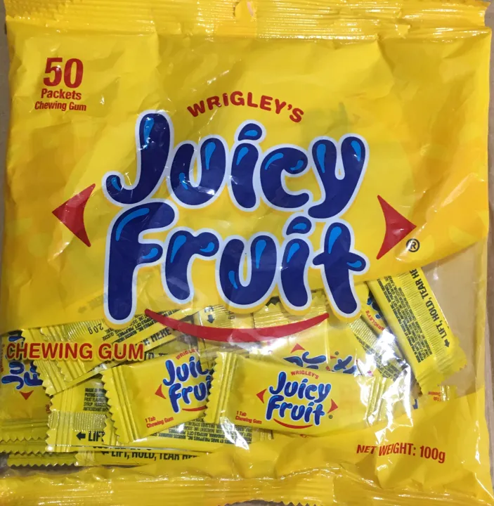Juicy fruit chewing gum 1packx50packets Lazada PH