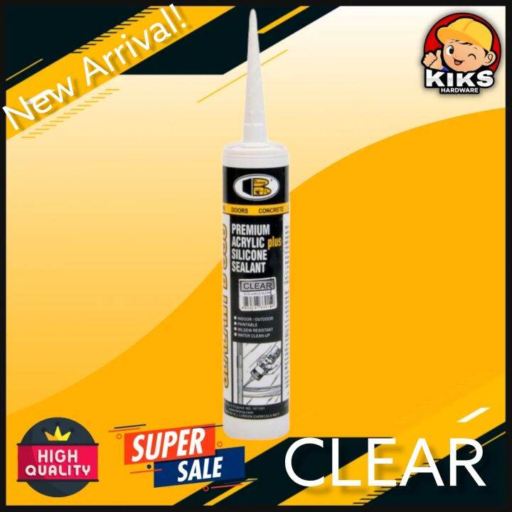 Bosny B330 Acrylic Silicone Sealant (Clear) Lazada PH