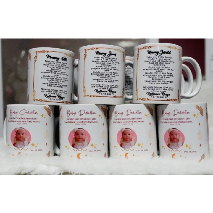Baptism Souvenir . Baptism Giveaways . Personalized Mugs Lazada PH