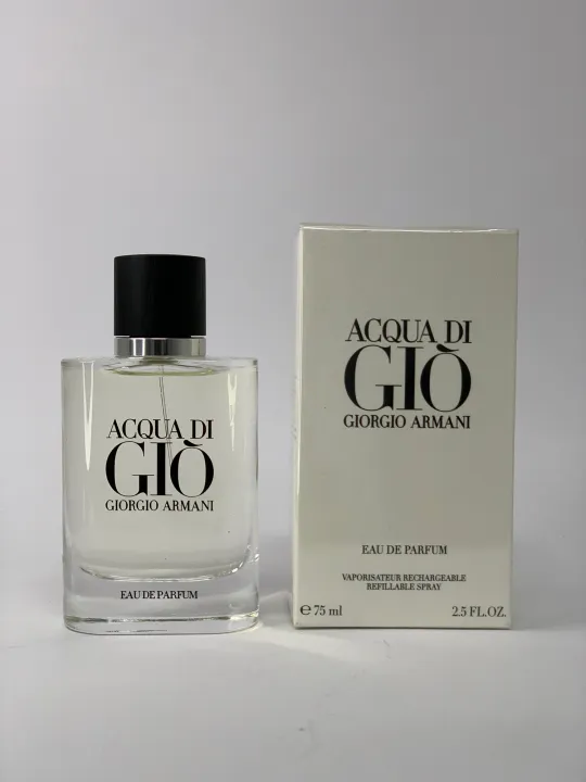 Giorgio Armani Acqua di Gio Eau de Parfum Refillable spray 75ml | Lazada  Singapore