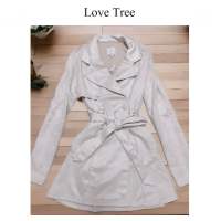 เสื้อโค้ท OVERCOAT โค้ทหนังกลับ  ?Trench coat  belt coat ?LOVE TREE? (WY1100)