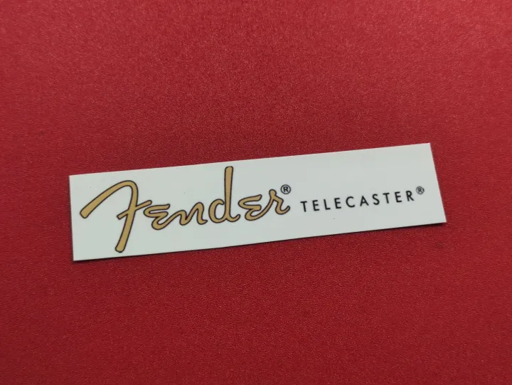 FENDER TELECASTER WATER DECAL WATERSLIDE GUITAR DECALS, MATTE GOLD ...