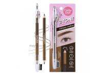 ดินสอเขียนคิ้ว เคที่ดอลล์ ดินสอเขียนคิ้วสองหัว 2 สีในแท่งเดียว มีกบเหลา Cathy Doll 2-Tone Eyebrow Pencil