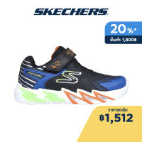 Skechers สเก็ตเชอร์ส รองเท้าเด็กผู้ชาย Boy Flex-Glow Bolt Shoes - 400138L-BKBL Lights, On/Off Button