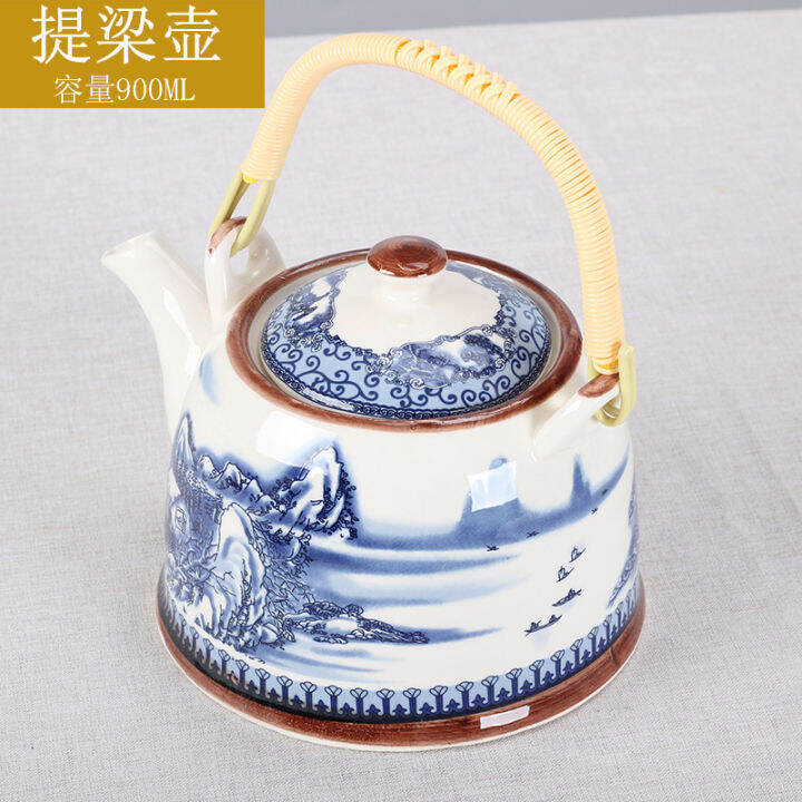Special Offer Large Size Capacity LoopHandled Teapot Ceramic Teapot