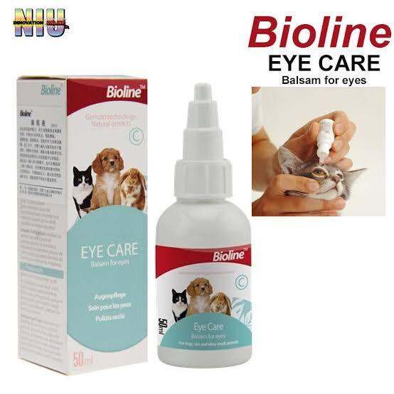 BIOLINE EYE CARE DROP 50ML It is an eye cleaning solution for cats