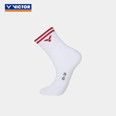 ถุงเท้าแบดมินตัน VICTOR VICTOR VICTOR ของแท้ถุงเท้าผู้ชายและผู้หญิงพื้นผ้าขนหนูวิกเตอร์ถุงเท้ากีฬาระดับเหนือข้อเท้าระบายอากาศ sk168