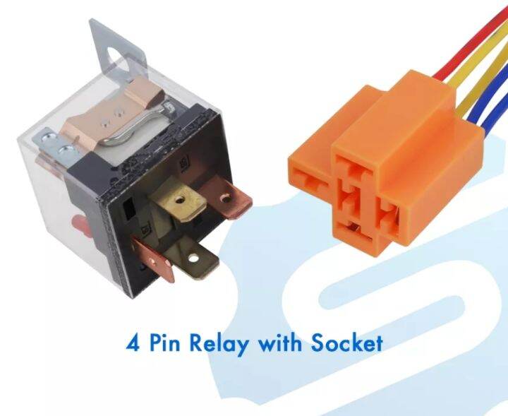 motorcycle relay 4 pins for mini driving lights fog light Lazada PH