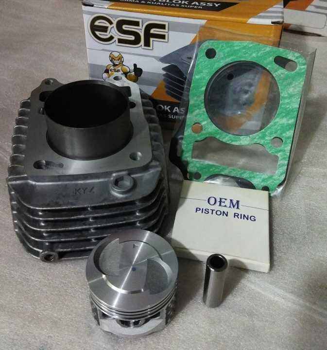 BLOK SEHER BORING SET PISTON BORE UP 150 CC 56 57 MM PEN 13 HONDA SUPRA