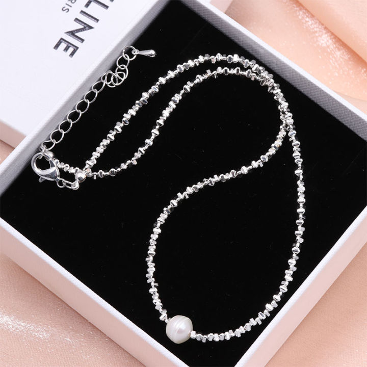925 Sterling Silver Bursts Shining Star Broken Silver Natural Freshwater Pearl  Necklace For Men And Women,broken Silver Necklace,anniversary Christmas  Halloween Gift,y2k Jewelry,wedding Reception Party Decorative - Temu  Australia