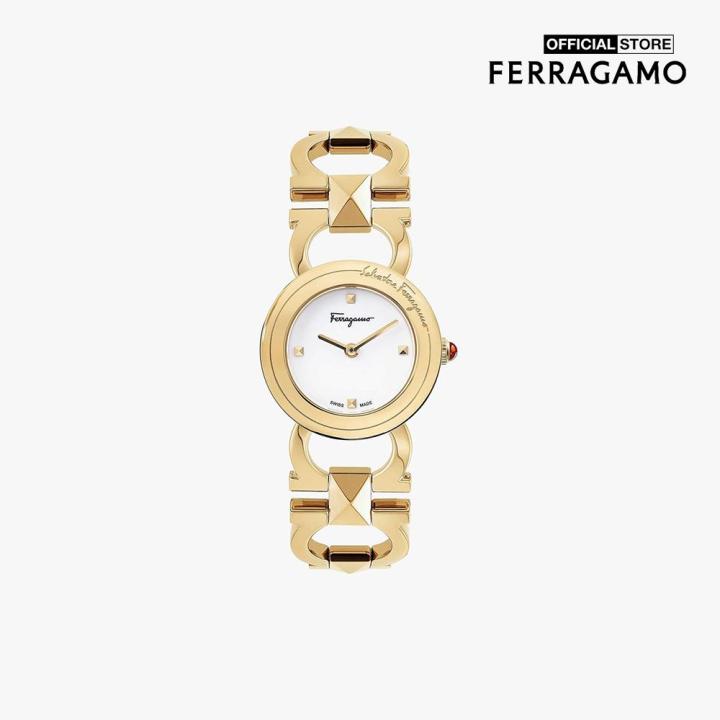 Đồng hồ nữ Ferragamo Double Gancini Stud 25mm SFMI00222-0000-27