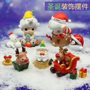 12PCS Christmas Erasers Santa Claus Christmas Tree Holiday Erasers