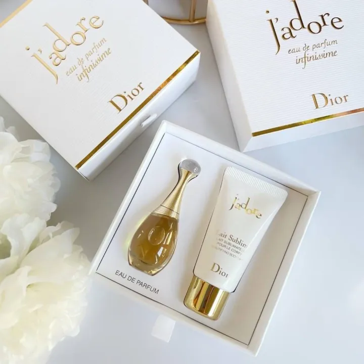 เซตน้ำหอม Dior Jadore Eau de Parfum Infinissime 5ml + body 20ml. Lazada.co.th