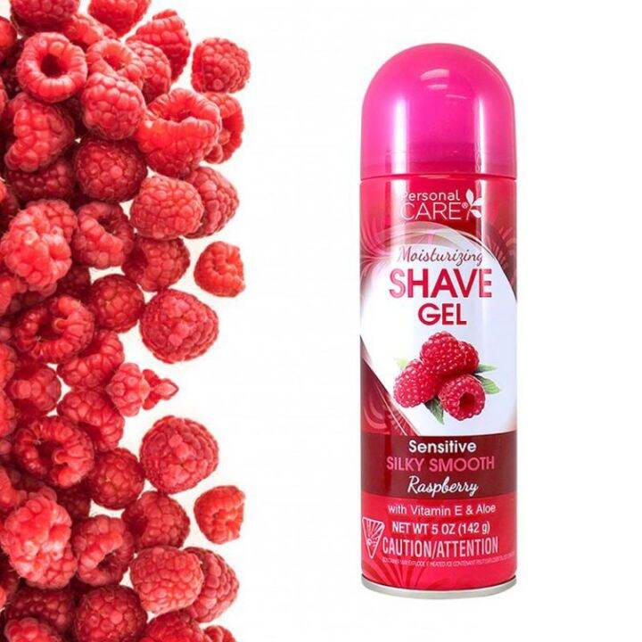 Shave Gel Sensitive Silky Smooth Raspberry W/ Vitamin E& Aloe By