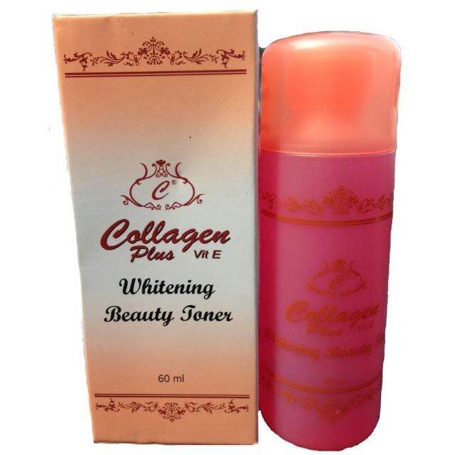 Collagen Plus VitE 60ml Whitening Beauty Toner Lazada