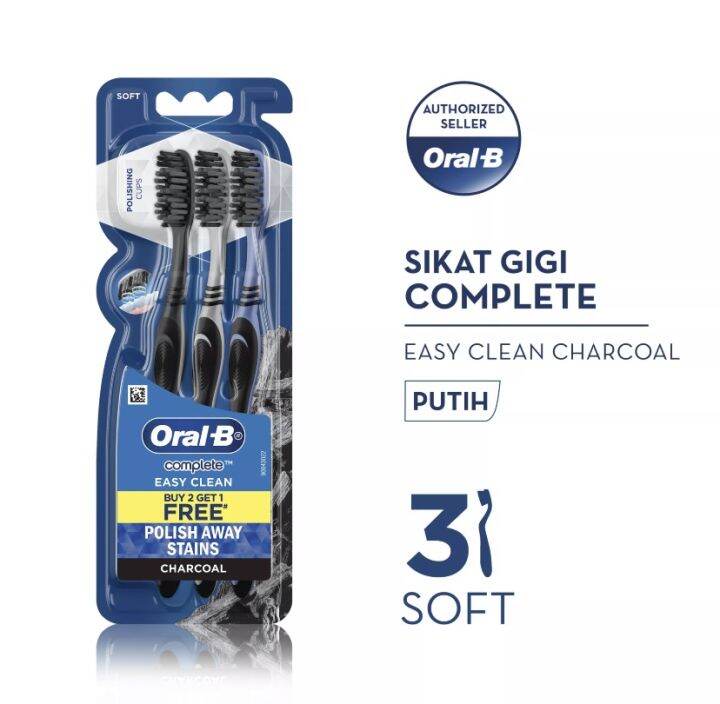 Oral-B Sikat Gigi Complete 3 Pcs | Lazada Indonesia