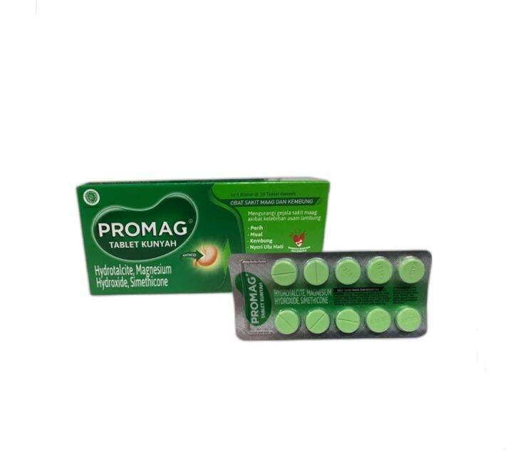 Promag Tablet 1 Blister Isi 10 Tablet Obat Sakit Maag Dan Kembung ...