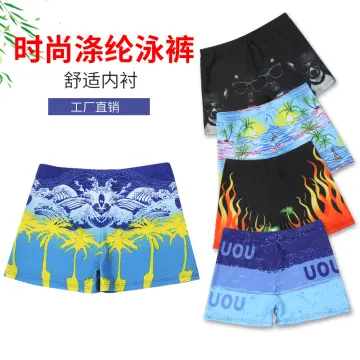 Swim Trunks for Men Embarrassing Loose-fitting Quick-drying Men Swimming  Trunks Boxer Suit Beach Pants