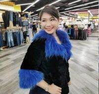 ?FOX FUR JACKET เสื้อกันหนาวเสื้ิอขนเฟอร์ฟ๊อกแท้ นำเข้าเกาหลีพรีเมี่ยม