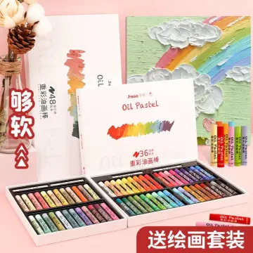 24/36/48 Color Crayon Acrylic Heavy Oily Oil Painting Stick Colorful Child  Crayon Kit Brushes Crayons Art