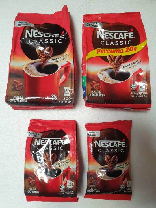 Nescafe Classic Refill 300g / 200g+20g / 100g /50g | Lazada