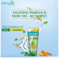 Everyuth Naturals Anti Acne, Anti Marks Tulsi Turmeric Face Wash, 150gm, EXP 02/26