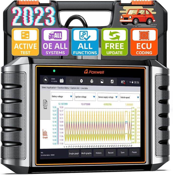【2023 Version 】Foxwell NT710 Bidirectional & ECU Coding OBD2 Scanner